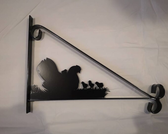 Hen and chics hanging basket bracket recommended 18inch baskets max basket 24inch