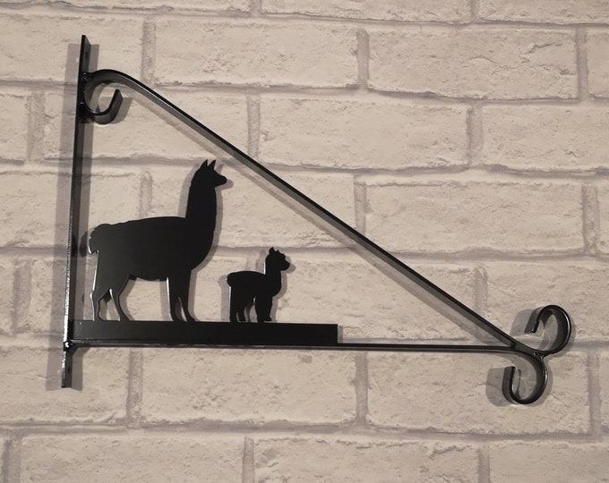 Alpacas scroll style hanging basket brackets