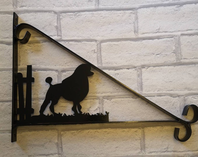 Poodle hanging basket bracket