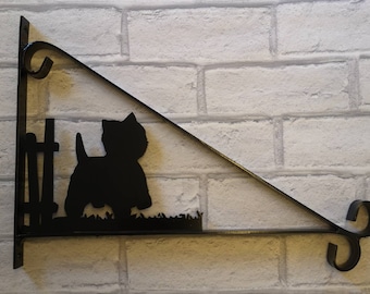 Westie hanging basket bracket