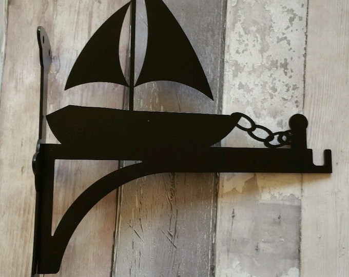 Docked Boat with Chain Heavy Duty Hanging Basket Bracket