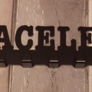 Bracelets Jewellery Holder Rack with Eight Hooks - metal wall art