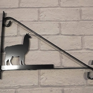 Alpaca scroll style hanging basket brackets