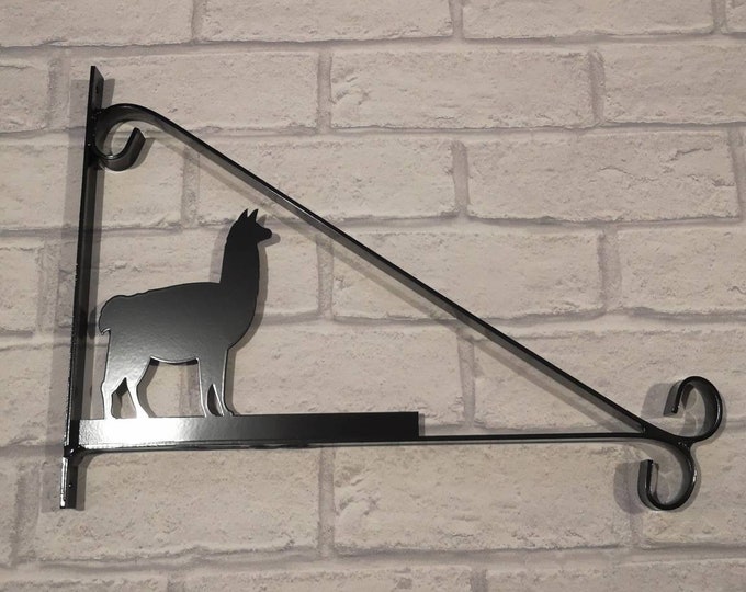 Alpaca scroll style hanging basket brackets