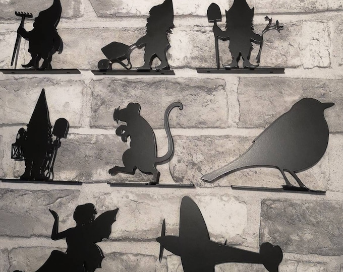 Fence toppers knome. Plane. Pixxi. Bird. Rat