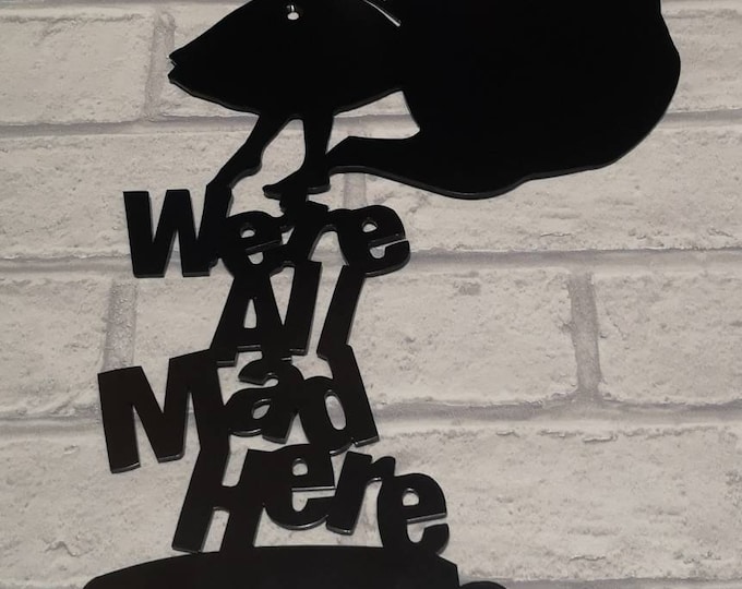 We're all made here metal wall art