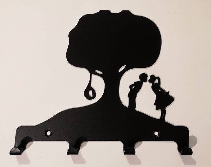 Kisses under a tree key holder hooks