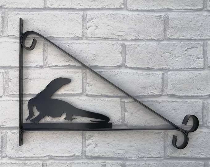 Komodo dragon scroll style hanging basket brackets
