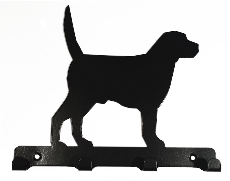 Porte-clés Labrador Tail Up Silhouette Art mural métal image 4