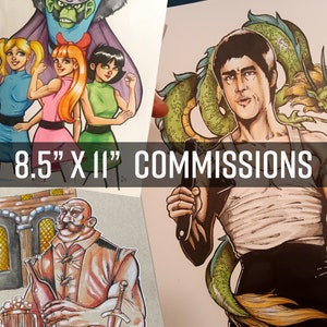 Custom Art Commission: 8.5x11  Please Read the Description for information