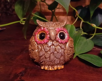 Owl Figurine, Cuddly Little Owl Figurine