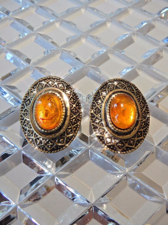 VINTAGE Designer-Luxury 90s Baroque Oval Brass Ora