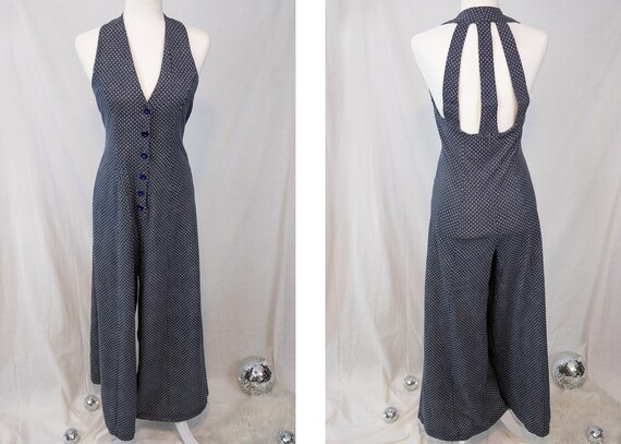1980s Wide Leg Jumpsuit