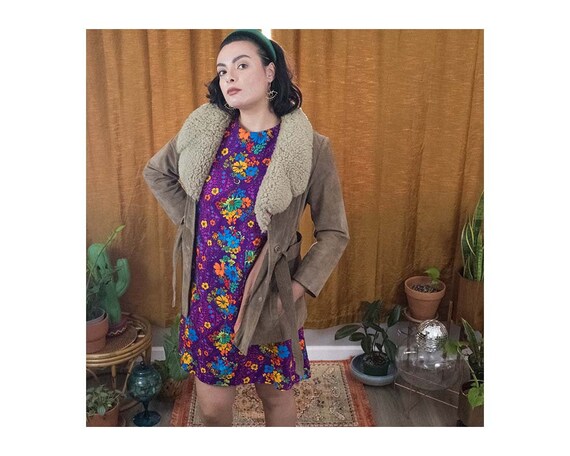 Vintage 1960s Suede Penny Lane Coat
