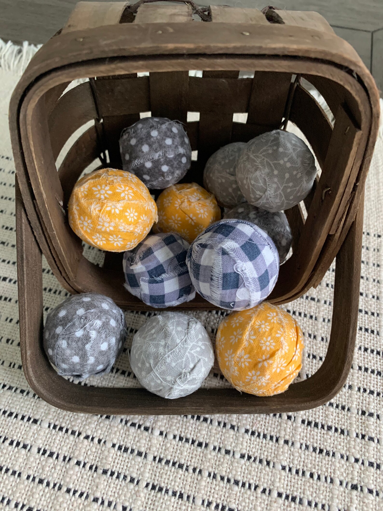 Farmhouse Rag ball dough bowl fillers for Fall Autumn decor Etsy