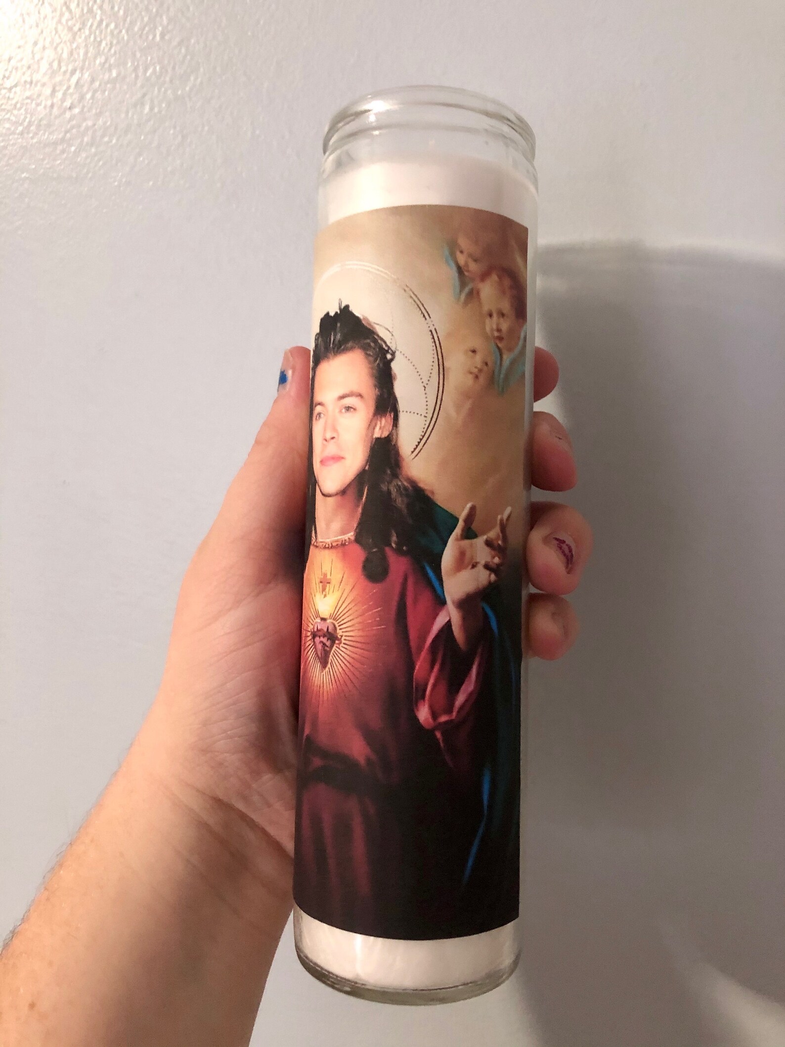 Harry Styles Jesus Candle Etsy