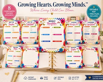 Teacher Meet the Teacher Weekly Newsletter Classroom Forms Back to School Teacher Classroom Bundle Classroom Expectations (Digital Download)