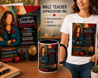 Woman Teacher Appreciation PNG Teacher Download Black Educator (Digital Download)  Teacher Appreciation Gift