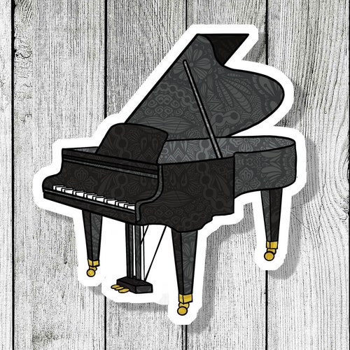Piano Sticker - Etsy