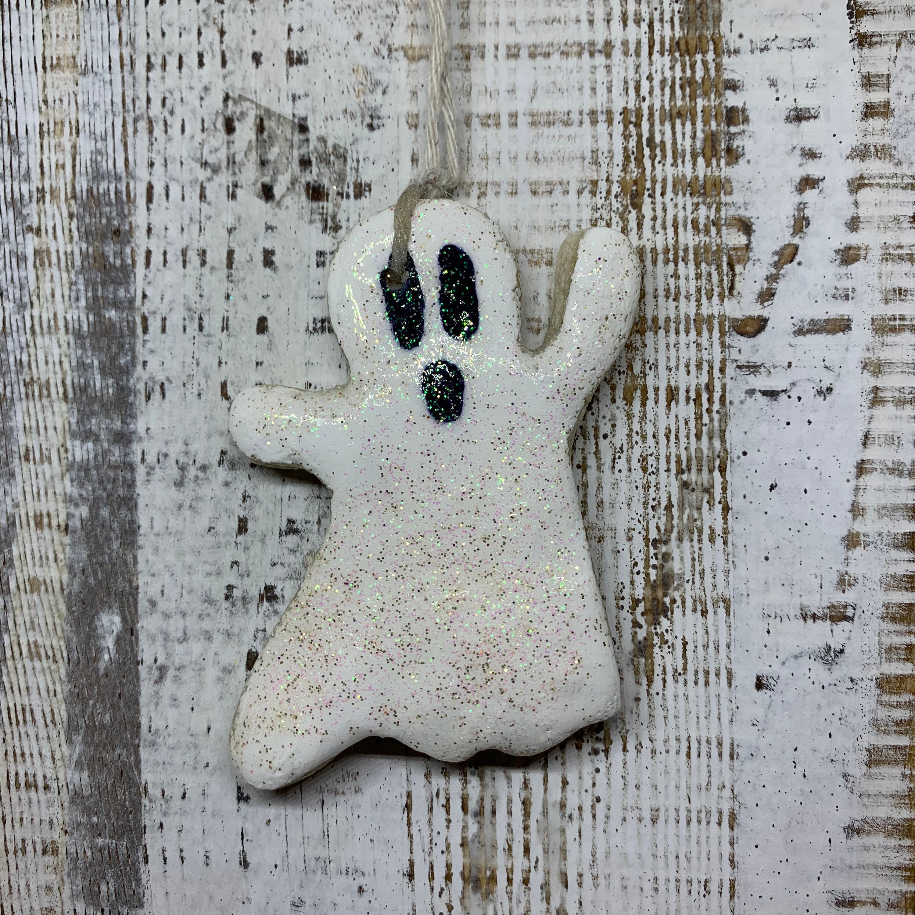 Ghost Salt Dough Ornament