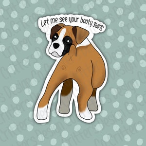 Funny Boxer Vinyl Sticker | Vet Med | Boxer lover