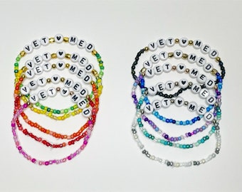 Vet Med Friendship Bracelet | Vet tech week gift |