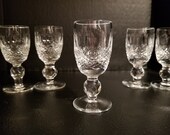 Vintage Waterford Crystal Cordial Stemware ( Colleen Pattern ) Retired (sold separately) made in Ireland