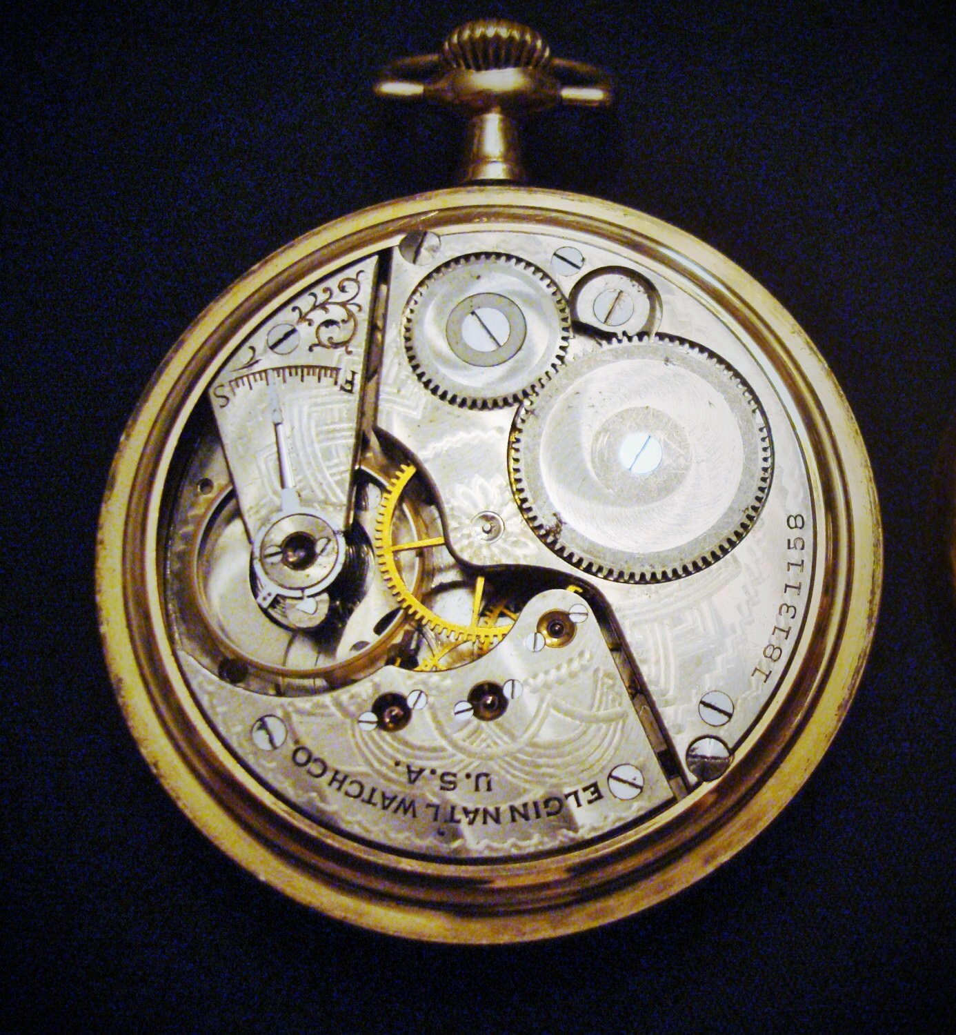 Antique Elgin Gold Filled Pocket Watch Made in 19141915 Etsy