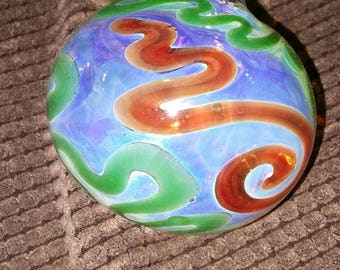 Christmas ornament. Hand blown glass.