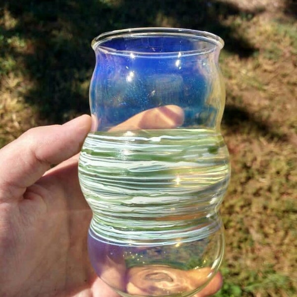 Handblown drinking glass tumbler rocks glass