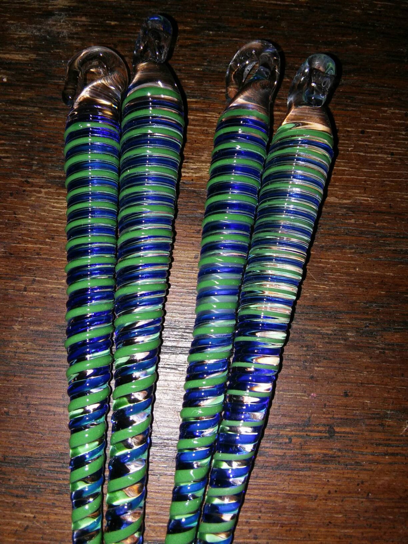 Hand Blown Glass Icicle Christmas Hanging Ornament Etsy