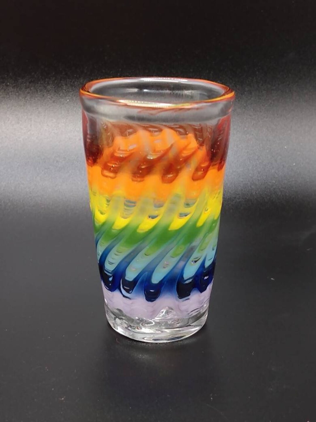 Rainbow Wrap and Rake Shot Glass - Etsy
