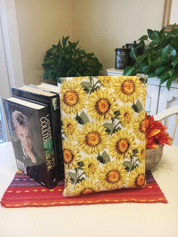 Book Sleeve Sunflower Book Sleeve Fall Book Sleeve Etsy
