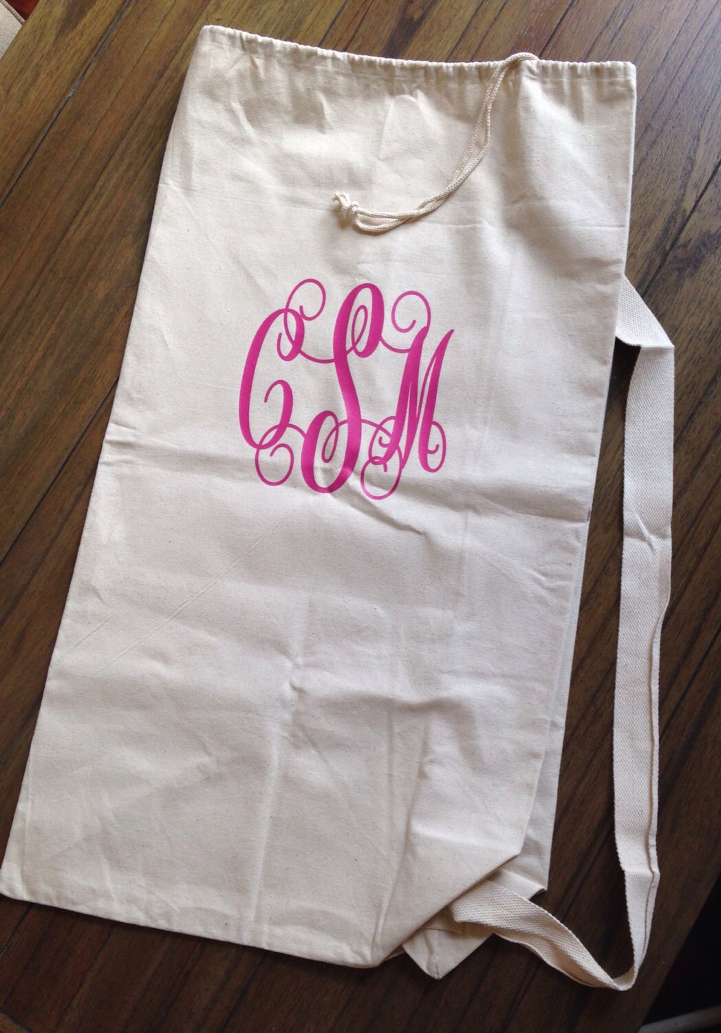 Monogrammed Laundry Bag College Laundry Bag Large Canvas Etsy