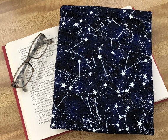 Book Sleeve - Constellations Book Sleeve - Large Book Sleeve - Padded Book Sleeve - Tablet Sleeve - iPad Sleeve - Booksleeve - Book Cover