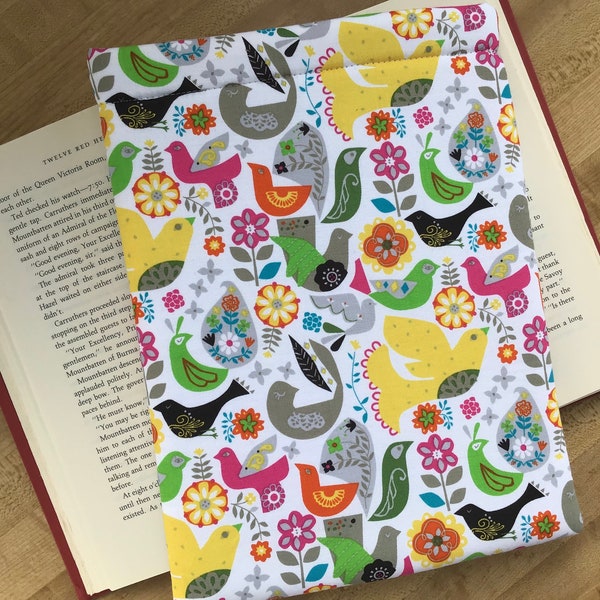 CLEARANCE - Book Sleeve - Festive Book Sleeve - Large Book Sleeve - Padded Book Sleeve - Tablet Sleeve - iPad Sleeve - Booksleeve