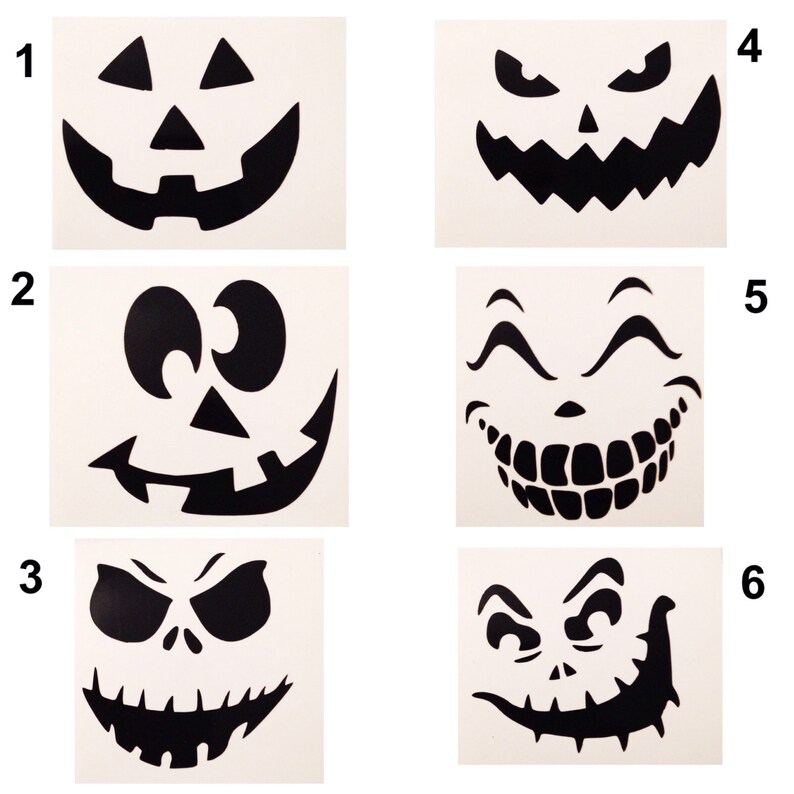 Jack O' Lantern Decals Jack O' Lantern Stickers Etsy