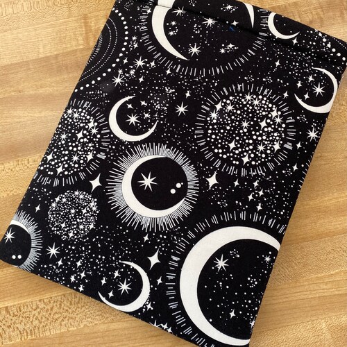 Book Sleeve - Galaxy Book Sleeve - Glows in the Dark - Padded Book Sleeve  - Tablet Sleeve - Booksleeve - Tablet Cover
