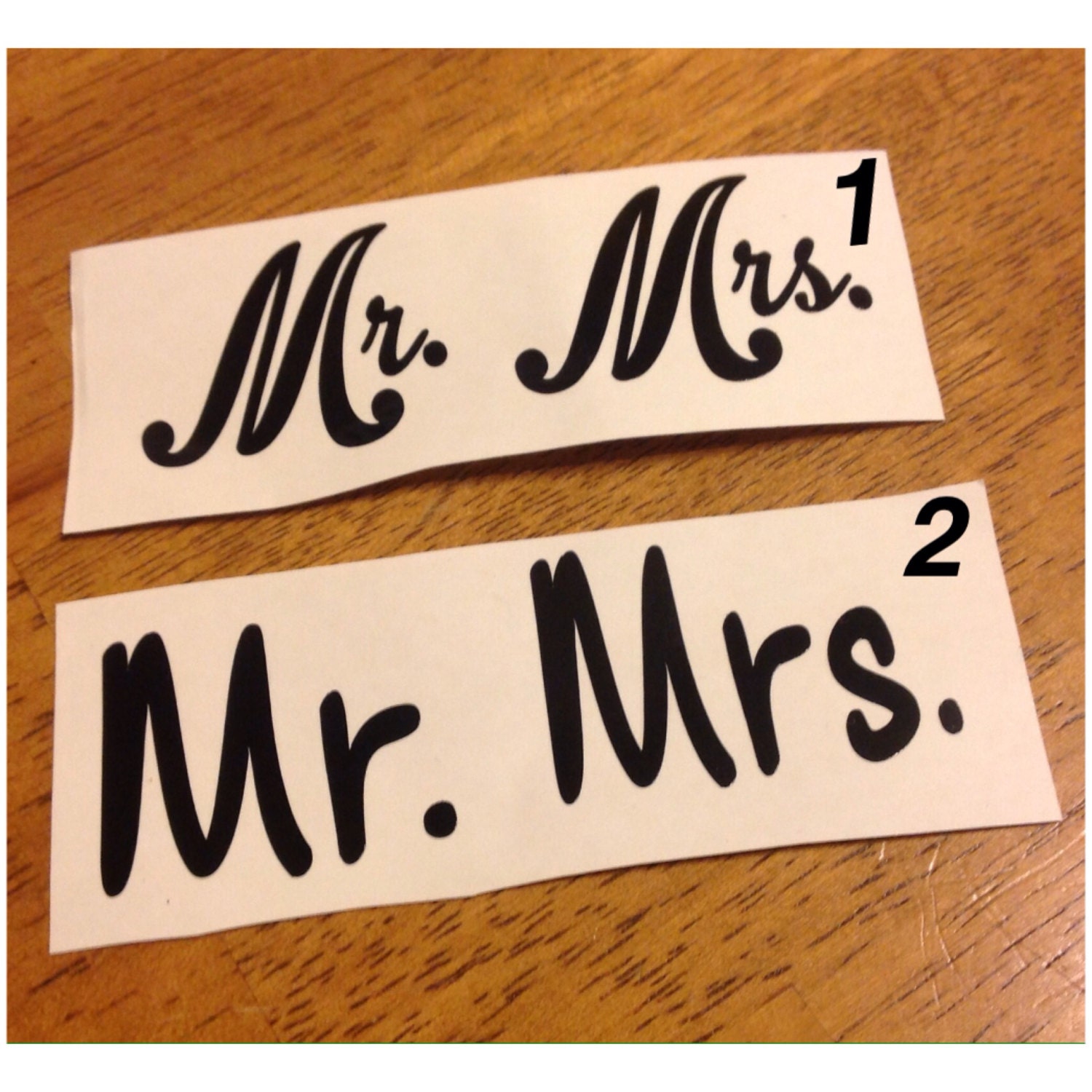 Mr and Mrs Decals Mr and Mrs Do It Yourself Decals Mr and Mrs Etsy