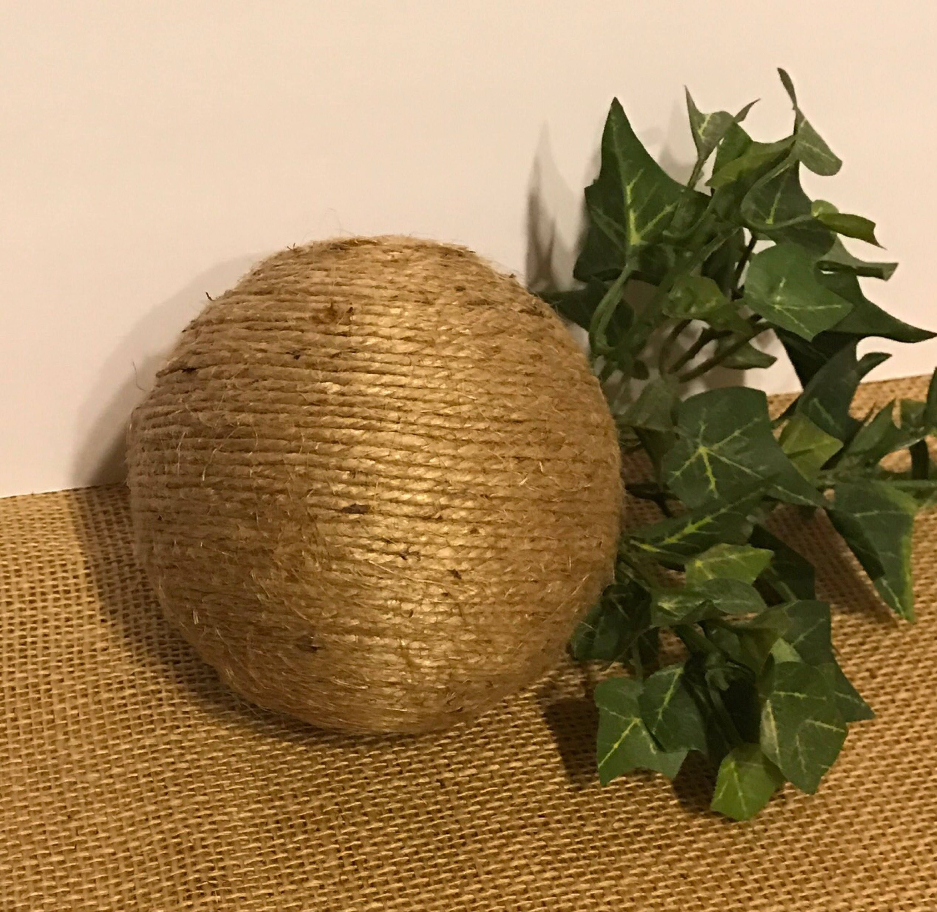 Decorative Jute Ball Twine Ball Jute Ball Vase Filler Deco Etsy