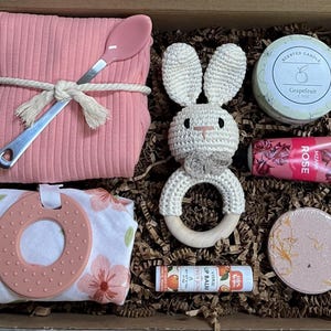 ベビーギフトボックス、新米ママギフトボックス、女の子向けギフトセット、ベビーシャワーギフトボックス、新生児向けギフトボックス