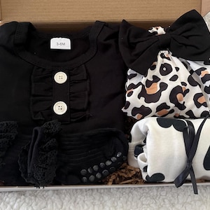 Baby Girl Gift Set: Bodysuit, Bloomers, Socks - Newborn Shower Gift