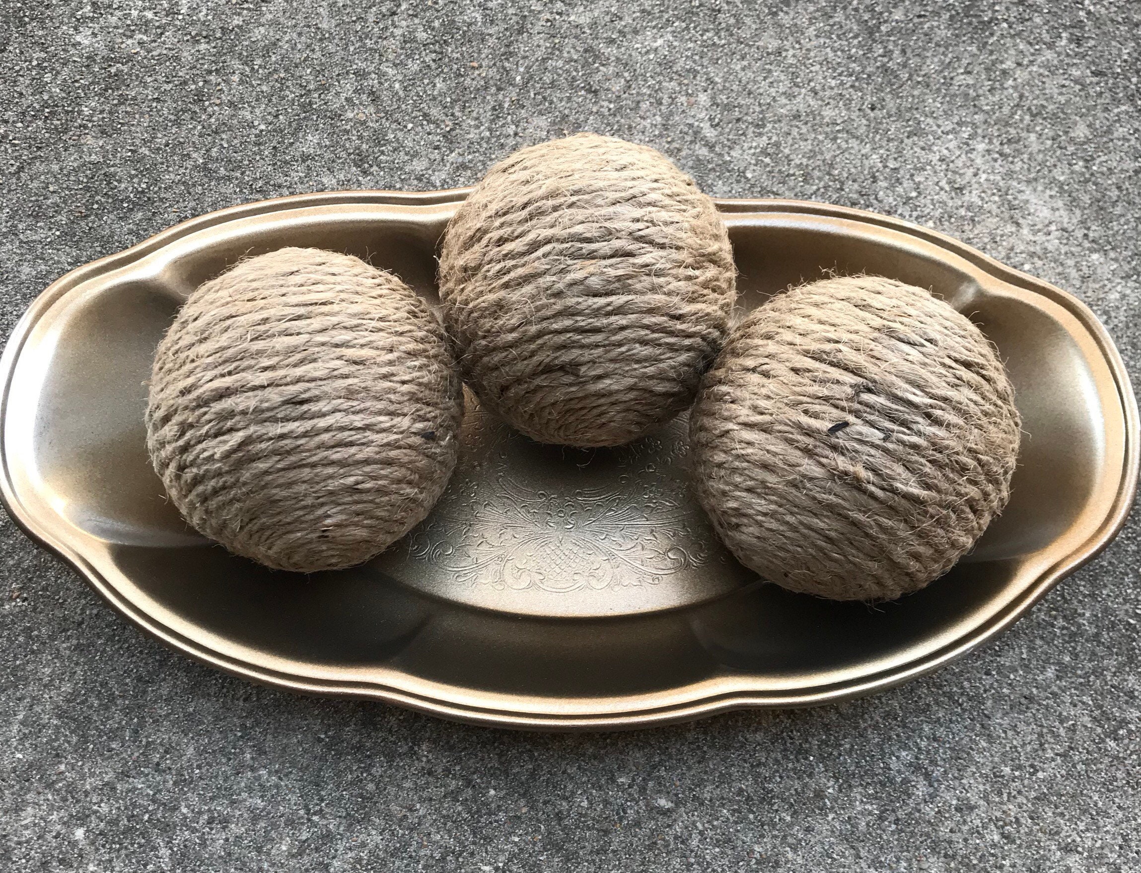 Jute Decorative Balls Jutewrapped Decorative Balls Etsy