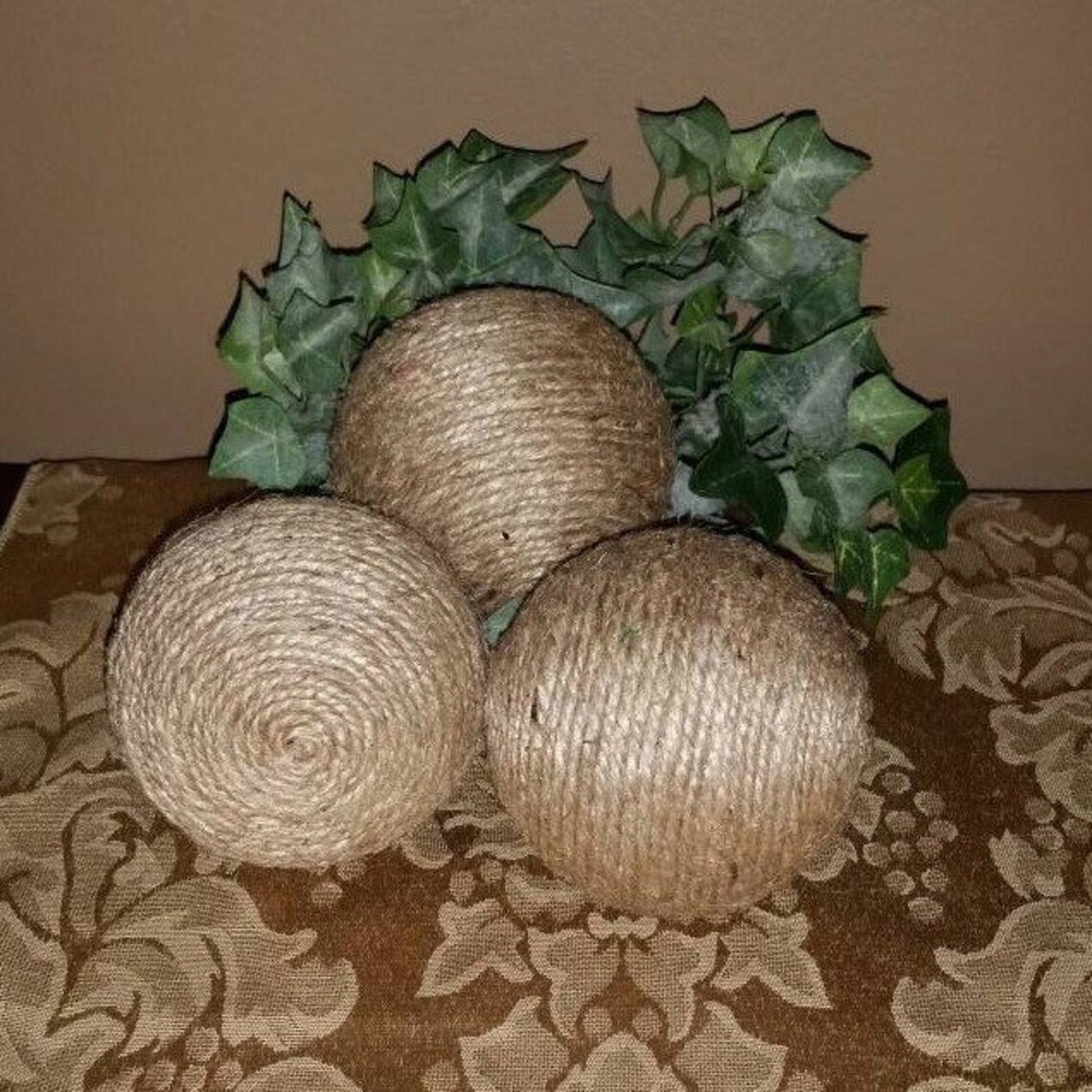 Jute Decorative Balls Jutewrapped Decorative Balls Etsy