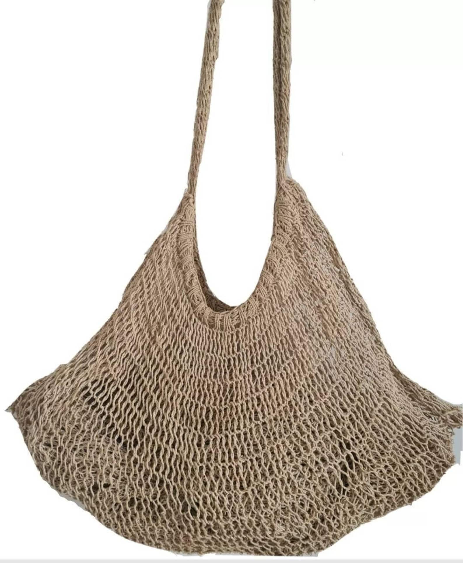 Natural Plant Fibre Bilum Bag Vintage Handwoven BagPrimitive Etsy