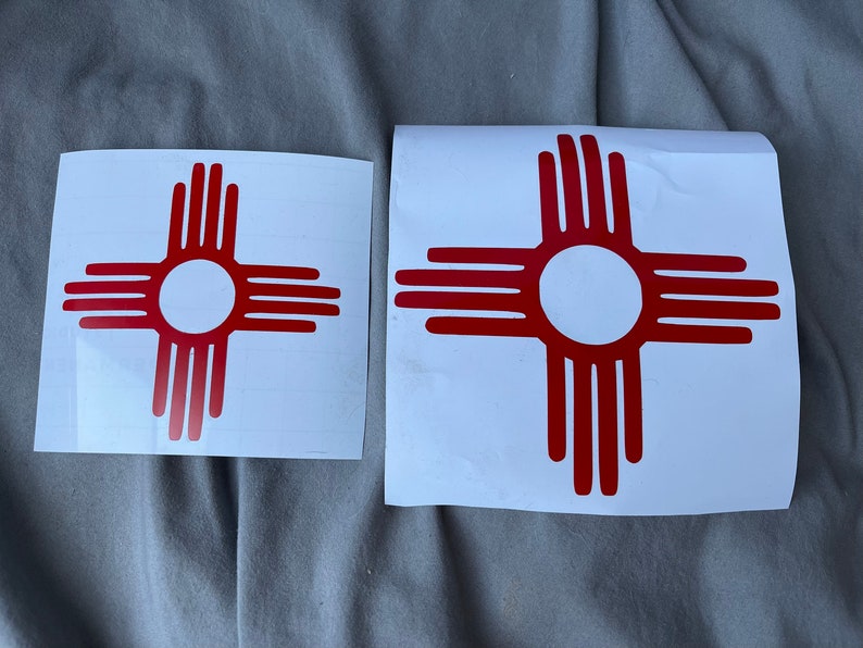 New Mexico Zia Vinyl Decal Etsy