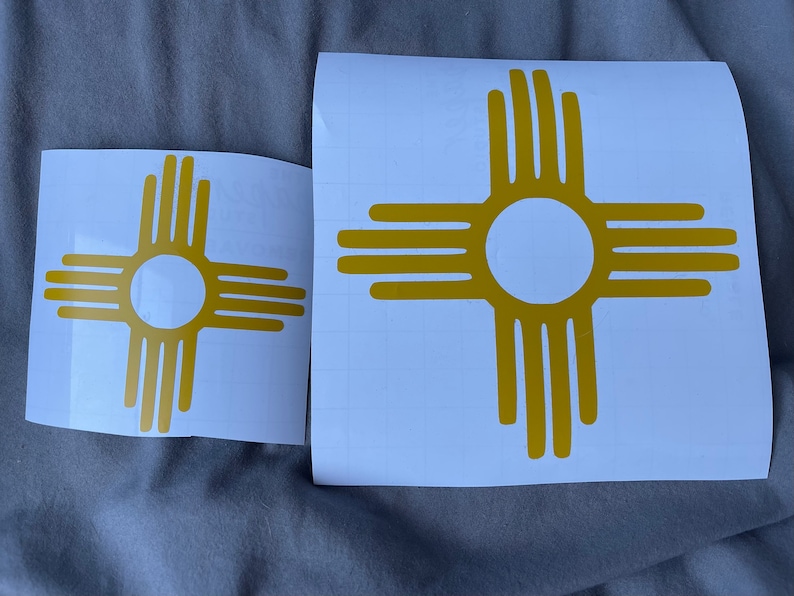 New Mexico Zia Vinyl Decal Etsy