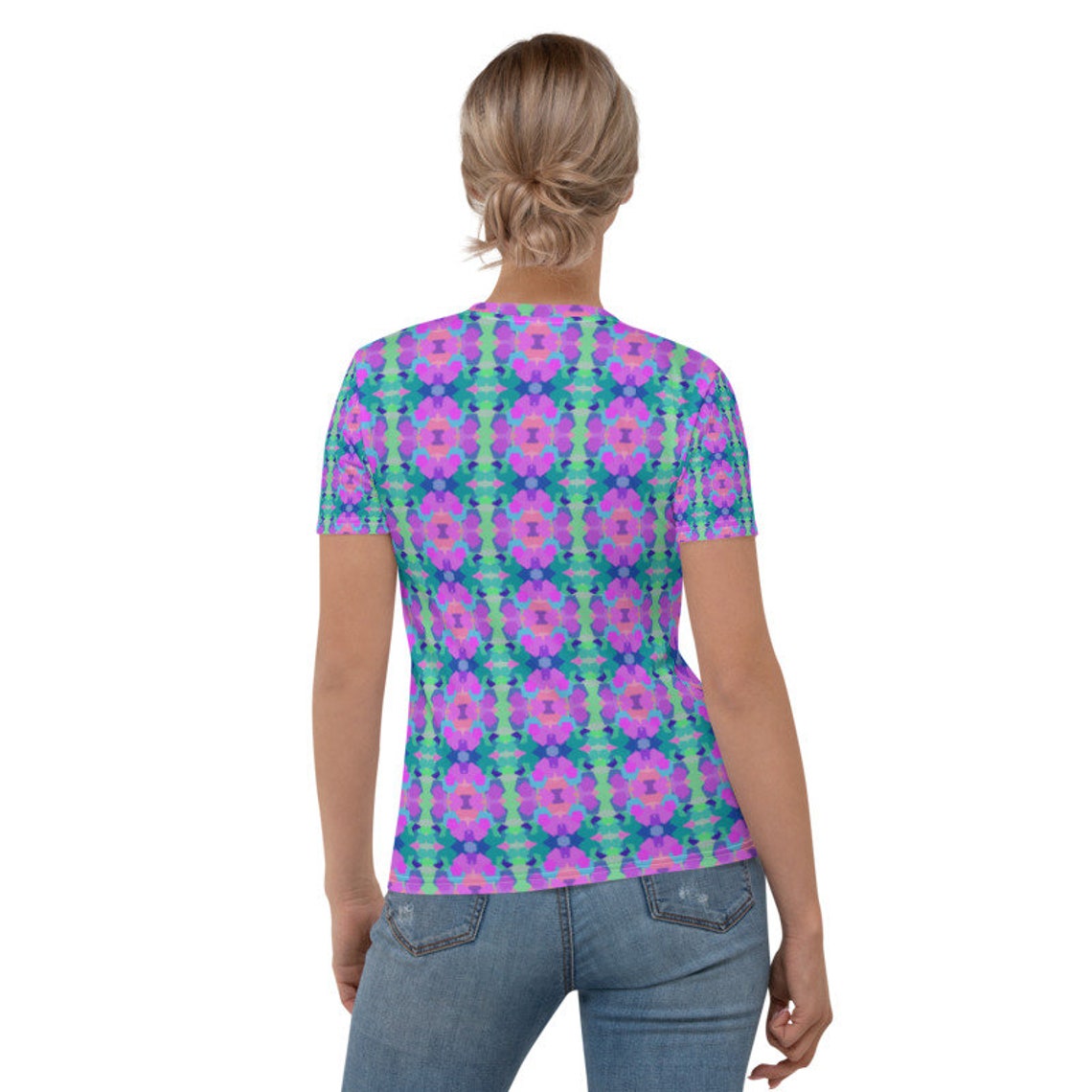 Kaleidoscope Women's All-Over Short Sleeve T-Shirt | Etsy