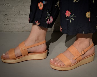 Strappy Sandals,Leather Sandals, Summer Platforms, Women Shoes, Leather Platforms, Greek Sandals