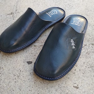 Men's Leather Slippers Traditional Greek Slippers - Etsy